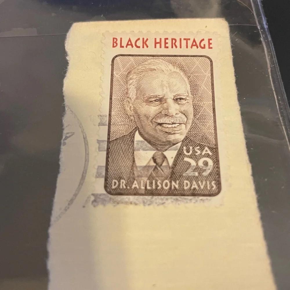 Black Heritage Stamp Dr. Alison Davis 1994. Educator, cultural anthropologist